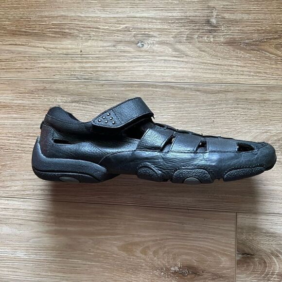 H.S. Trask Bozeman Mountain Black Leather Men’s Sandals Size 10 main image 9